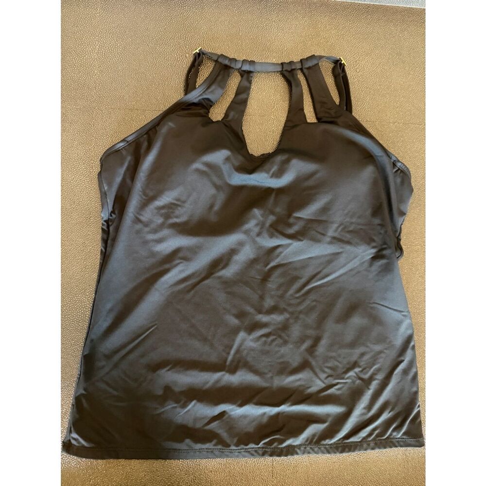 Lablanca Black Takini Keyhole Halterneck Top size medium